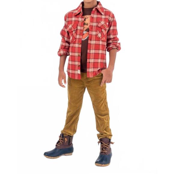NEW APPAMAN kid's skinny cords jeans in wood thrush - Picture 1 of 3